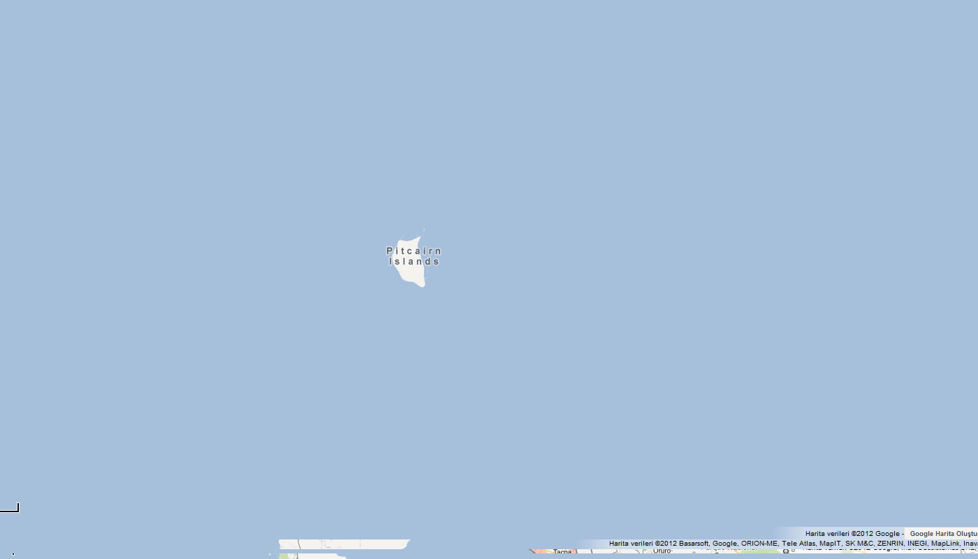 map of Pitcairn Islands
